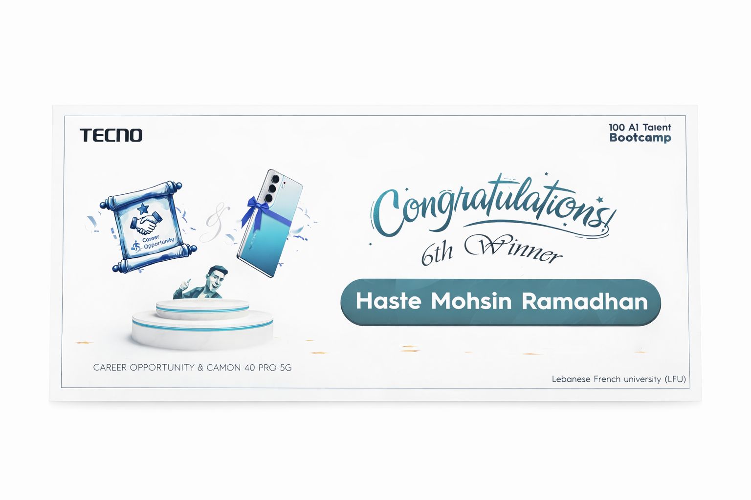 TECNI AI BootCamp Certificate